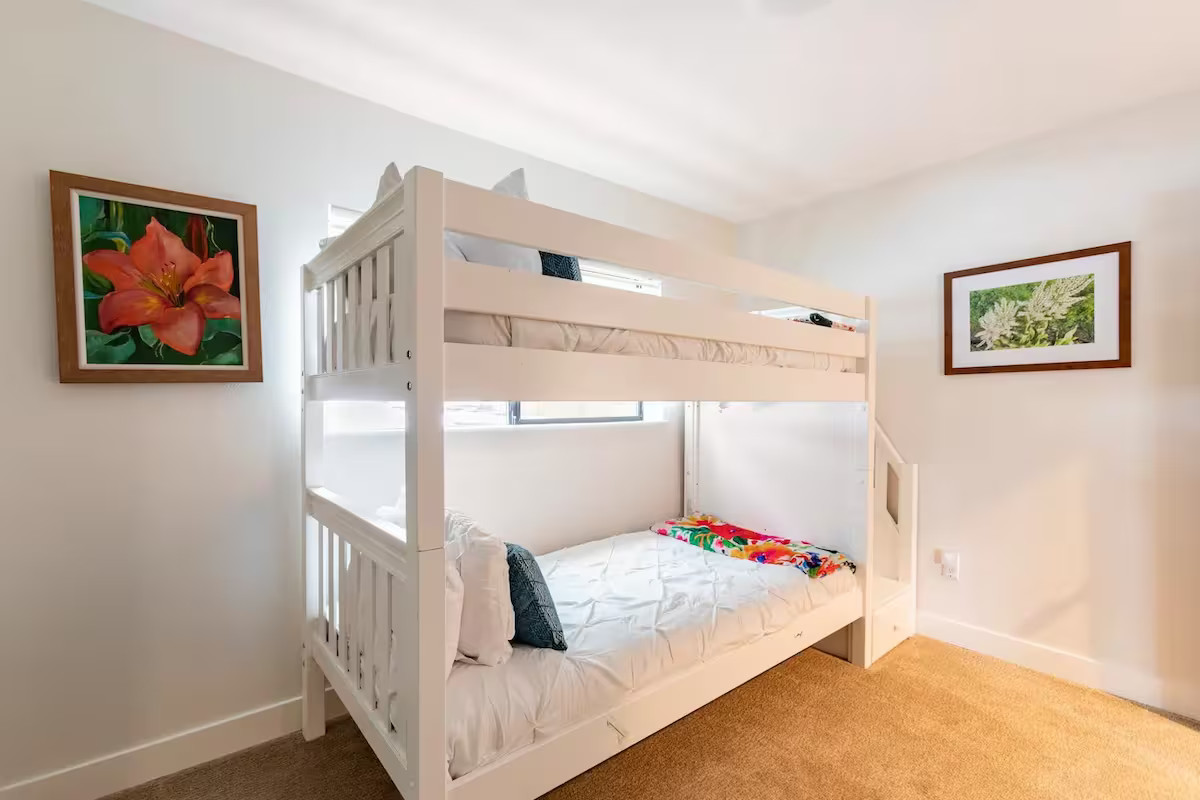 Bedroom 4 – Twin XL bunks off the great room